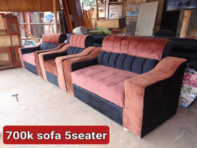 Brownish 5 sofa seater