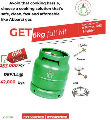 6Kgs Gas Cylinder Abbarci Gas – Fullkit Of Lpg Gas, With Bur