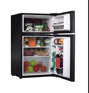 ADH 130Liters Double Door Refrigerator – Black