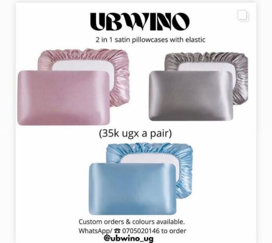 2 IN 1 SILK PILLOW CASES BY UBWINO UG