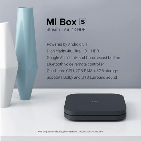 Xiaomi Mi Box S (EU Version) 4K Ultra HD Media