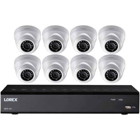 LOREX LHA21162TD8B 16-CHANNEL 2 TB DVR WITH EIGHT 1080P HD W