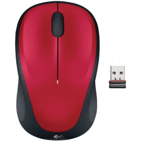 Logitech 910-002496 M235 Wireless Mouse, Red