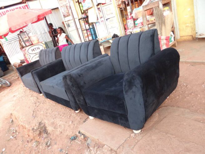 stylish black sofa sets