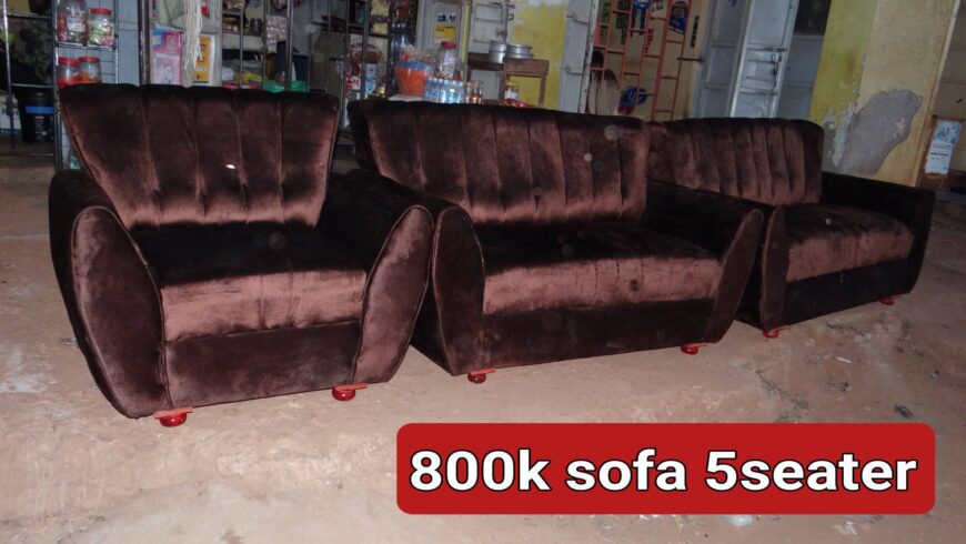 5 seater Brown Sofa set