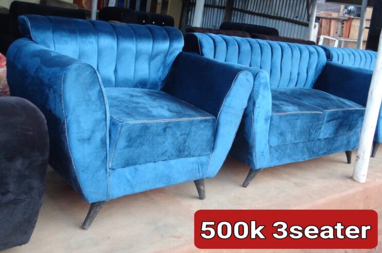 3 seater Blue sofa set