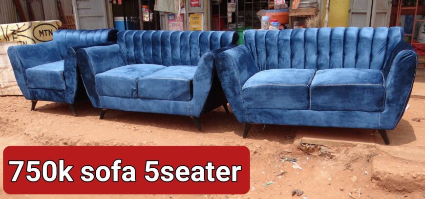 5 seater sofa Blue