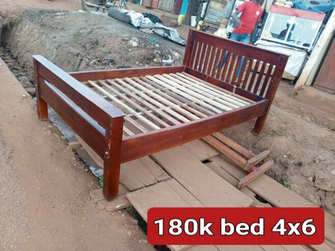 4 * 6 wooden Bed