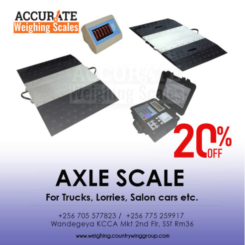 axle car scales with double in and out ramps for stability a