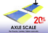 axle car scales with double in and out ramps