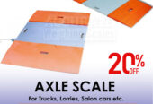 axle car scales with double in and out ramps