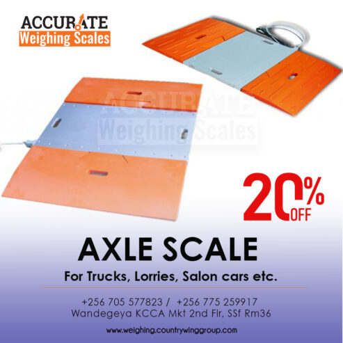 axle car scales with double in and out ramps