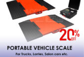 axle car scales with double in and out ramps for stability