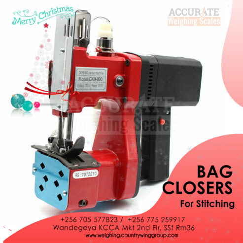 Portable thread sewing bag closure machine in Kampala