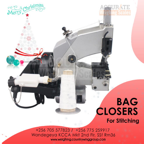 Portable thread sewing bag closure machine in Kampala