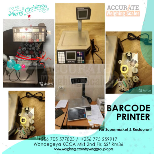 Barcode label printer Scale for supermarkets in Kampala