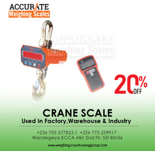 Heavy duty digital crane weighing scale with portable Blue