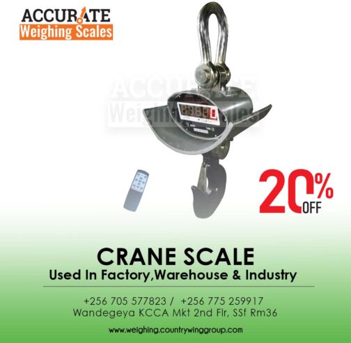 Hiweigh crane weighing scale with LCD backlit display