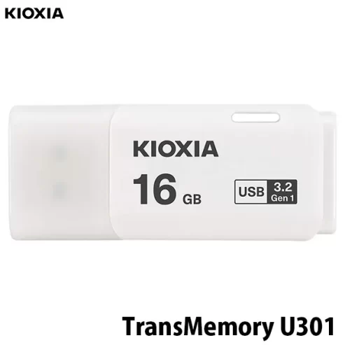 KIOXIA 16GB TransMemory U301 USB Flash Drive.