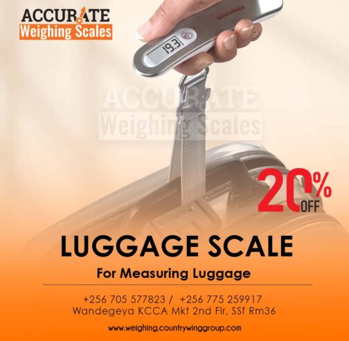 Portable luggage weighing scales of up to 50kg capacity