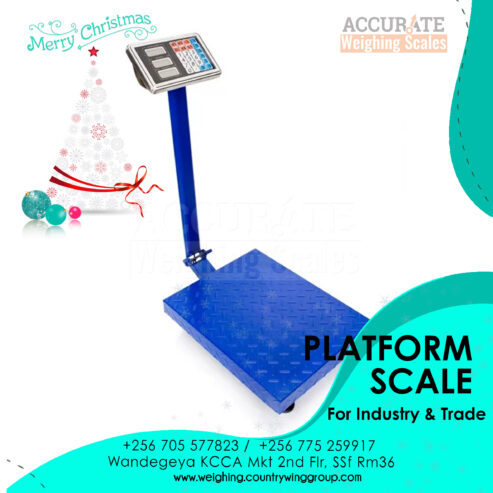 Platform scales designed for heavy duty measurements