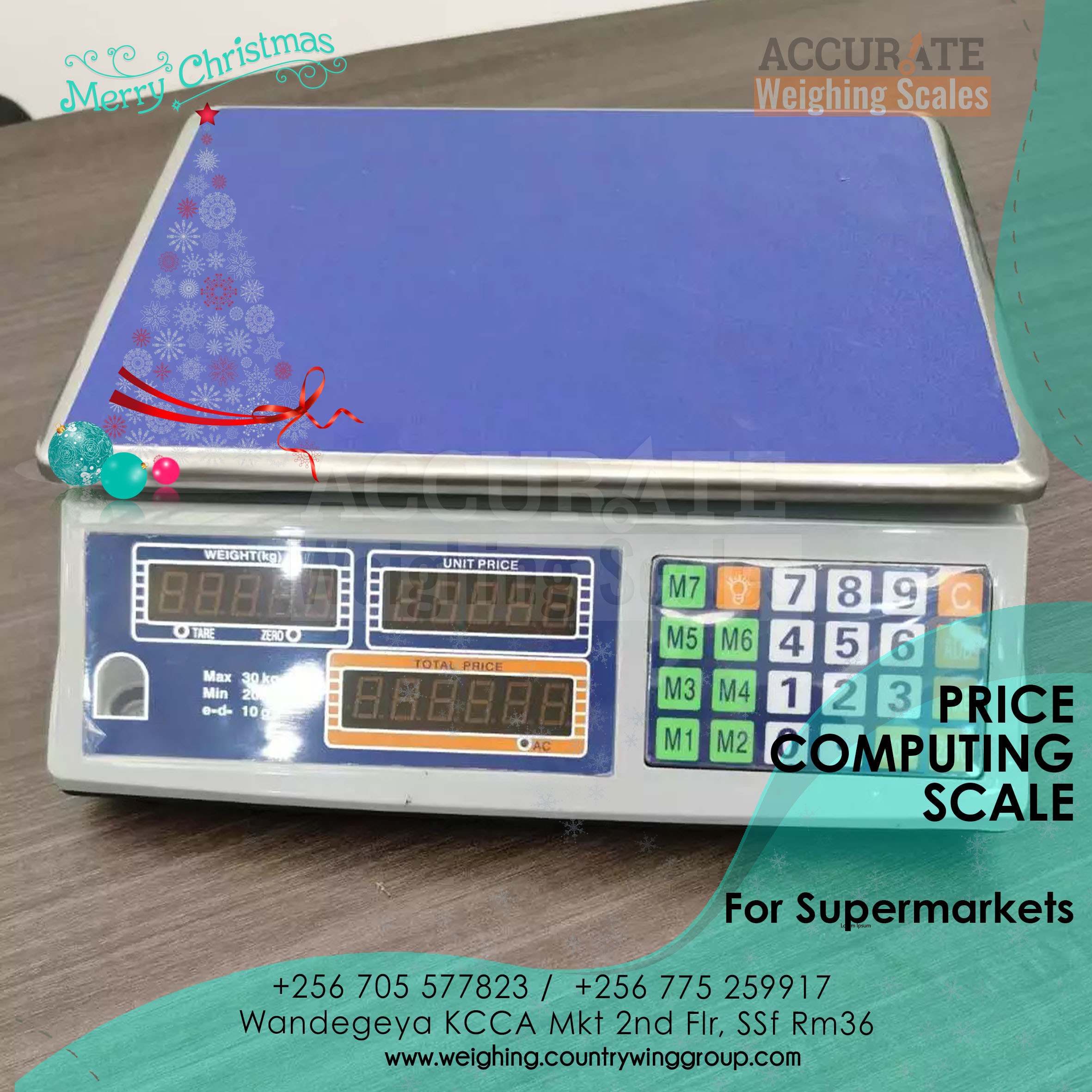 Digital Price Computing Weighing Scale 40kgx2g in Kampala