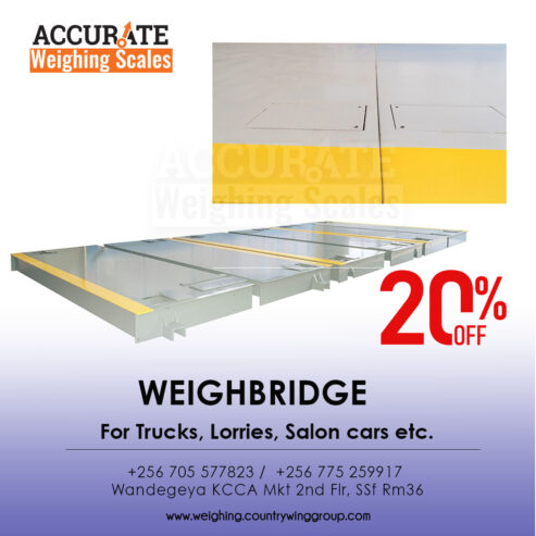 weighbridge vehicle scales with lightening conductor in stor