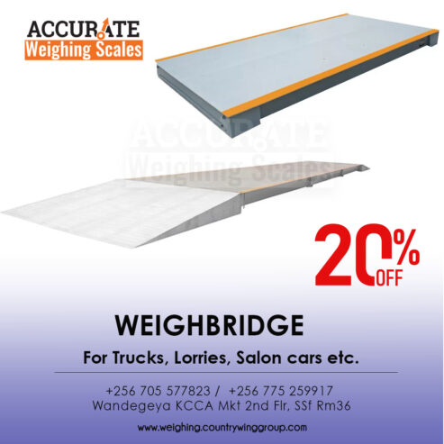 Portable weighbridge with a steel ramp at affordable prices