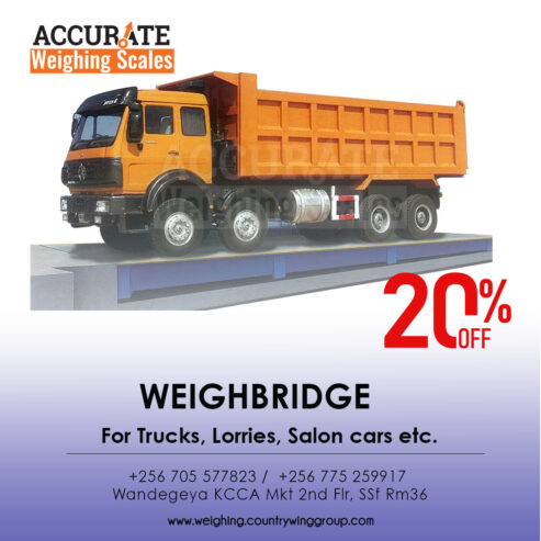 Affordable weighbridge with remote control indicators from a