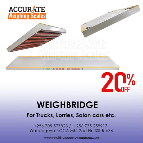 Pit type weighbridge with heavy duty load cell cables