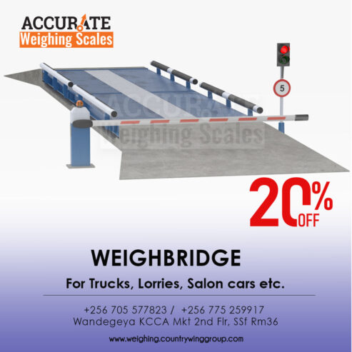 Permanent weighbridge with 3×17.4m dimensions from qualified