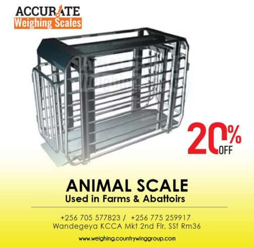 Animal weighing scale with optional WIFI output from sole