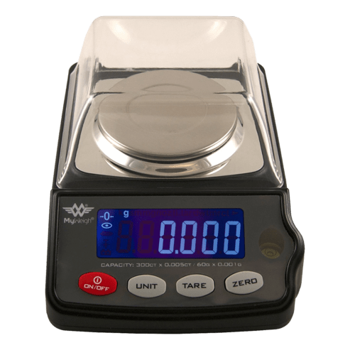 Electric precision balance with extra LCD display