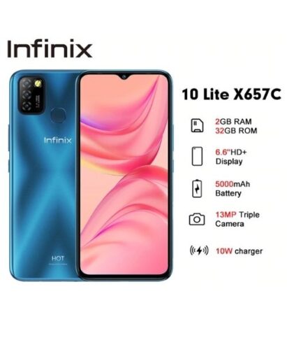 Infinix Hot 10 Lite HD+ 2GB Ram 32GB Storage 13MP Triple Cam