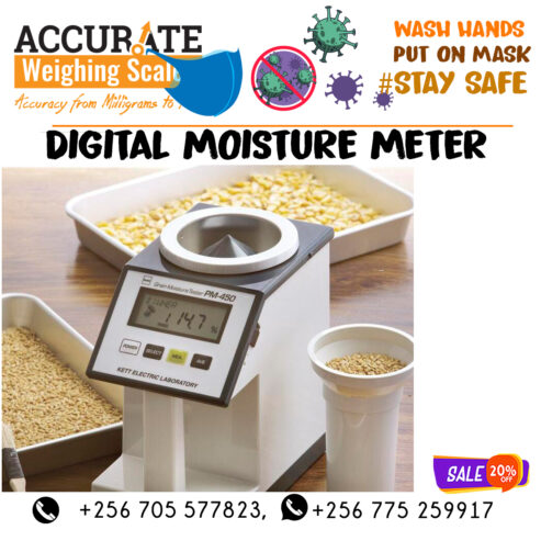 Grain moisture meter equipment with low battery indicator