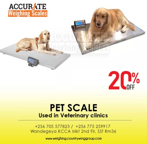 Dogs’ weighing scale with optional USB data transfer
