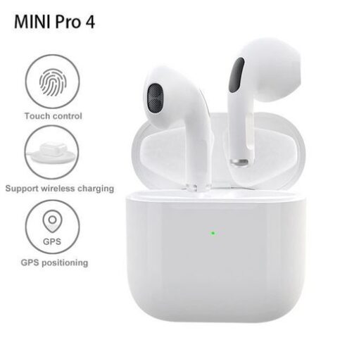 TWS Mini Pro 4 Earphone Wireless Earbuds Touch Control Heads