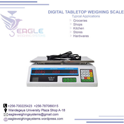 Waterproof precise table top bench weighing scales Kampala