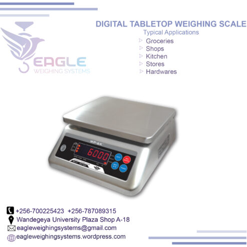 Stainless Steel Electronic Table Top weighing scales.