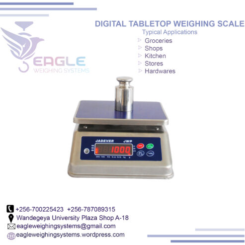 Stainless steel material table top weighing scales in Kampal