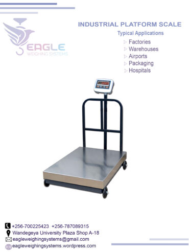 Weighing floor scales at Eagle Weighing systems Ltd Uganda