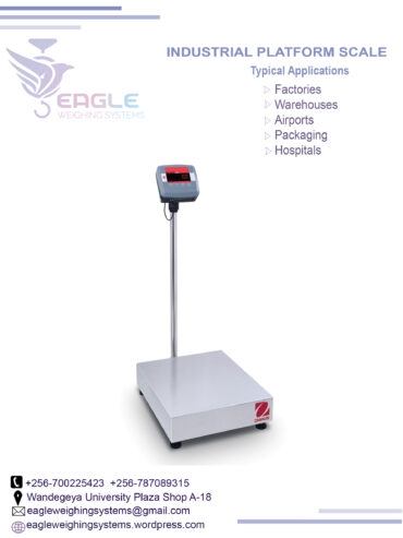 Platform weighing scales at Eagle Weighing Systems Kampala