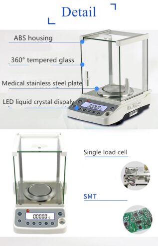 Analytical balance with optional USB interface suppliers