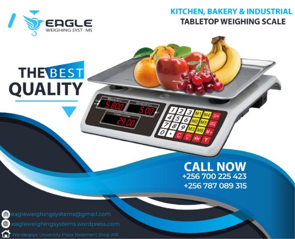 Square 30kg digital market commercial table top weighing sca