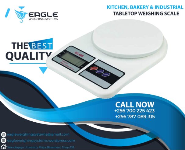 Household Plastic Kitchen Table Top Weighing Scales Kampala