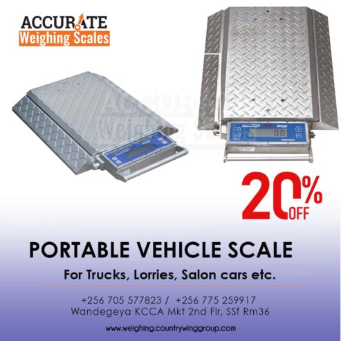 Digital axle car scales with maximum resolution display