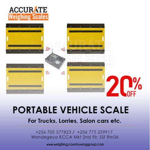 Weighbridge with double ramps easy to move by 2 m