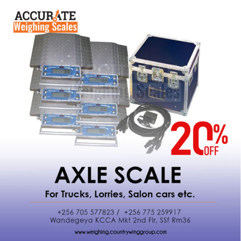 Axle trucks scales with digital high definition monitor