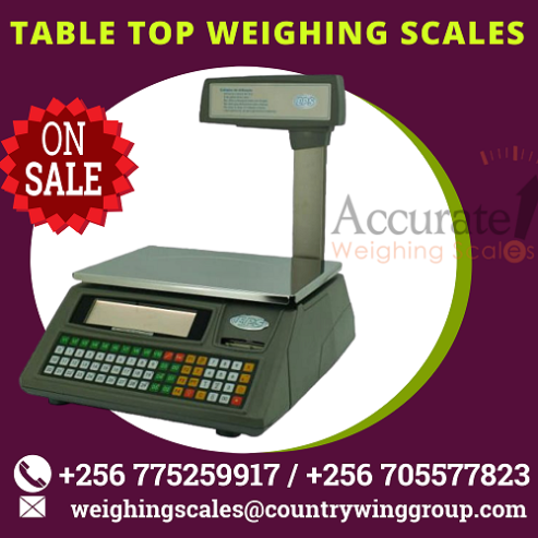 Table top type price barcode printing scale with PC software
