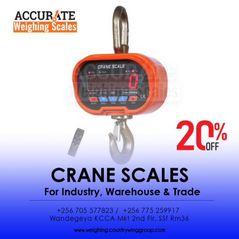 UNBS verified suppliers of all types of crane scales